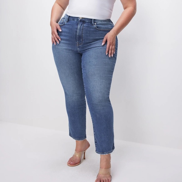 NWT GOOD AMERICAN ALWAYS FITS GOOD LEGS STRAIGHT JEANS - Picture 2 of 8